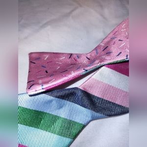HAPPY Ties Reversible adjustable silk bow tie
